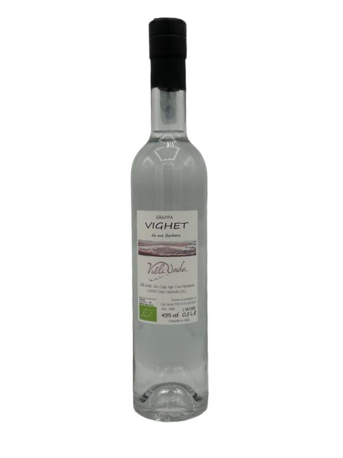 Grappa Valli Unite Vighet da Uve Barbera 0,50 Lt.
