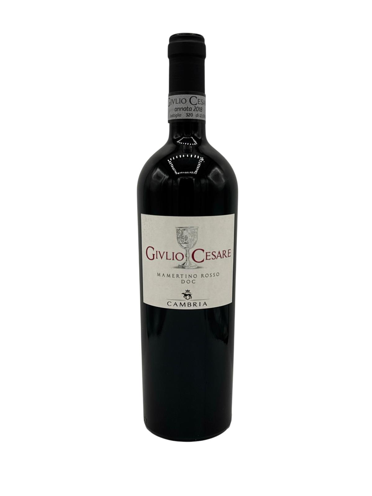 04320-000-12872-jpg Cambria Giulio Cesare Mamertino Rosso DOC 2018 0,75 Lt. - immagine 1