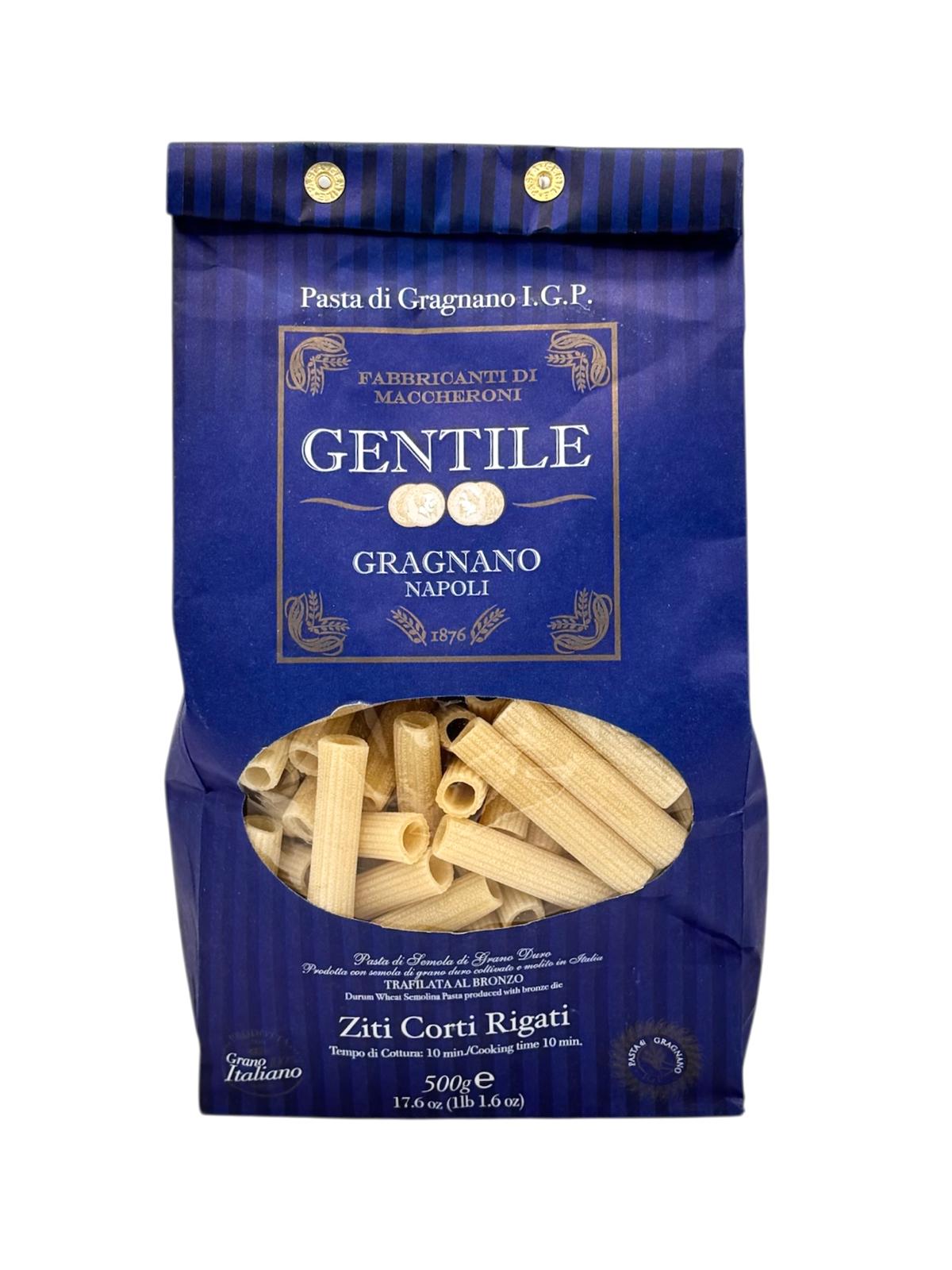 04432-000-12992-jpg Gentile Ziti Corti Rigati Gragnano Igp 500 Gr. - immagine 1
