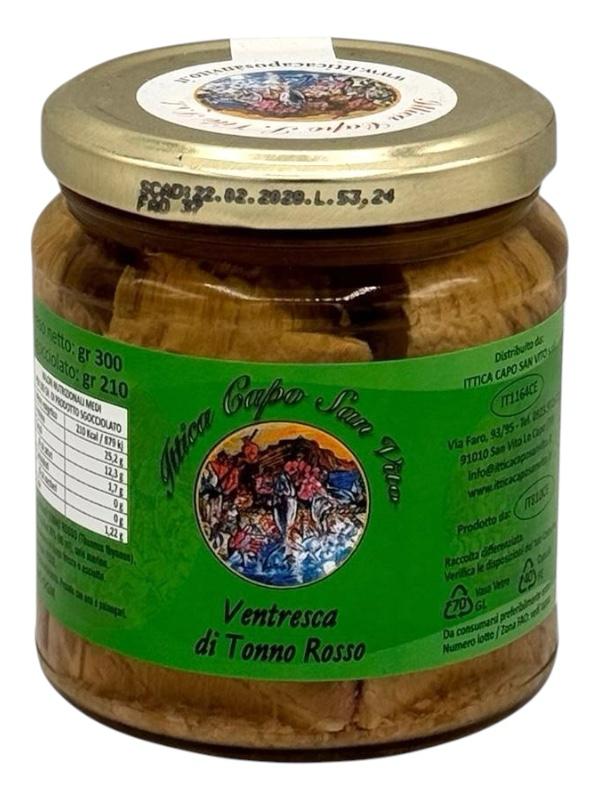 c9364d25-c013-4838-971d-d9038c21ab7a Ittica Capo San Vito Ventresca di Tonno in Olio di Oliva 300 gr. - immagine 1