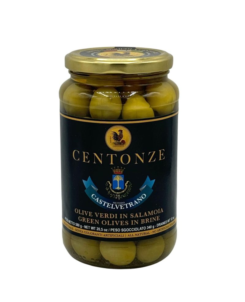Centonze Olive Verdi in Salamoia 340 Gr. - immagine 1
