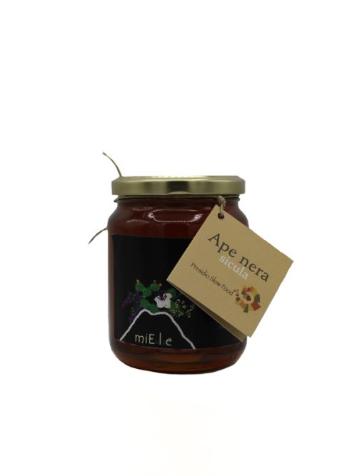 Amodeo Miele Millefiori di Vulcano "Ape Nera Sicula" 500 Gr.